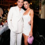 Amy Jackson Instagram - Life is nothing without friends & family, we love you. Thankyou for making our engagement so special ✨ @marco.bahler thankyou for capturing our night 📸❤️‍🔥