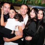 Amy Jackson Instagram - Life is nothing without friends & family, we love you. Thankyou for making our engagement so special ✨ @marco.bahler thankyou for capturing our night 📸❤️‍🔥