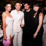 Amy Jackson Instagram - Life is nothing without friends & family, we love you. Thankyou for making our engagement so special ✨ @marco.bahler thankyou for capturing our night 📸❤️‍🔥