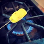 Amy Lee Instagram - UM, has anyone ever roasted a marshmallow peep before??? Because I just did and I’m pretty sure this was how they were always intended. The sugar crust caramelizes 🤯 How have I lived my whole life never thinking of this...
