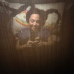 Amy Lee Instagram - After a long show day, tucked Jack into his bunk, spent some time with the humidifier for my tired voice, washed off the makeup, hair brushed and braided for bed, plopped down on my #rainbowbrite pillow and looked up at my bunk’s very reflective ceiling and realized that at some point, I must have ACTUALLY transformed into one of the color kids!! Somewhere between Rainbow, Patty O’Green and Stormy. 😍🌈⭐️🦄🛼⚡️Dreams really do come true!