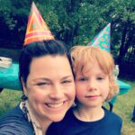 Amy Lee Instagram - Yesterday we celebrated my sweet little bugger’s 4th birthday in the park- I am beyond grateful for the huge blessing of all of our friends who made it so special! Eddie’s Karaoke, Dusty’s famous guacamole, bounce house jumpin, piñata bustin, Dave gave Jack his first CELLO ❤️Beth, Bob and Jackie.... pretty much the best day ever. THANK YOU guys! So much love