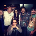 Amy Lee Instagram - Happy birthday, Robby. I miss you every day. As sad as it makes me that you’re gone, I hope you know that remembering you means smiling. You were hilarious- always making us laugh, always focusing on the comedy, always looking “on the bright side of life” to quote your Monty Python fav. We took this photo right after a Tenacious D show in 2013 where we sang (no exaggeration) EVERY WORD (which you can see we are still doing in the second pic) 😆 One of the best nights of our lives! I love you forever.
