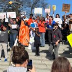Amy Lee Instagram - An incredibly powerful and emotional morning at the capitol in Nashville today. It’s so devastatingly obvious we need responsible gun control here and all over America. In the wake of yet another school tragedy lawmakers here are trying to lower the age you can buy a gun to 18. Protect our kids. Hear our voices. We’re not giving up the fight.