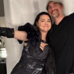 Amy Lee Instagram - Had a lovely night with AMC last night for their upfronts event, where I had the honor of playing a special version of Bring Me to Life with my good friend and accomplice Dave Eggar as beautiful clips from Interview with the Vampire and Mayfair Witches rolled and petals fell from the ceiling. And oh yeah there were zombies everywhere! As a long time Anne Rice AND Walking Dead fan this was super cool. Thanks for having me! My awesome dress was made by @callandresponseclothing Harness by @vexclothing Jewels by @onauratoutvu Styled by the always fabulous @marjanmalakpour