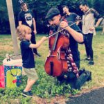 Amy Lee Instagram - Yesterday we celebrated my sweet little bugger’s 4th birthday in the park- I am beyond grateful for the huge blessing of all of our friends who made it so special! Eddie’s Karaoke, Dusty’s famous guacamole, bounce house jumpin, piñata bustin, Dave gave Jack his first CELLO ❤️Beth, Bob and Jackie.... pretty much the best day ever. THANK YOU guys! So much love