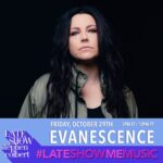 Amy Lee Instagram - Tune in on Friday at 3pm ET on Youtube to watch a live performance of Far From Heaven with Dave Eggar on the #LateShowMeMusic series for @colbertlateshow with @stephenathome ! #LSSC   *LINK IN BIO*