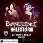 Amy Lee Instagram - #REPOST @evanescenceofficial — Are you ready for some REAL LIVE music? We’ve all missed concerts for far too long, but the time has come and we’re back to perform a US arena tour this coming Fall with our friends in @halestormrocks!! Fan pre-sale begins tomorrow at 10am local time. Passcode THEBITTERTRUTH21 *********** Fri, Nov 5 - Portland, OR - Veterans Memorial Coliseum Sun, Nov 7 - Seattle, WA - Climate Pledge Arena Tues, Nov 9 - San Jose, CA - SAP Center at San Jose Fri, Nov 12 - Las Vegas, NV - The Cosmopolitan of Las Vegas - The Chelsea Sat, Nov 13 - San Diego, CA - San Diego State University - Viejas Arena Mon, Nov 15 - Phoenix, AZ - Arizona Federal Theatre Sat, Nov 20 - Fort Worth, TX - Dickies Arena Thu, Dec 2 - Duluth, GA - Infinite Energy Arena Sun, Dec 5 - Saint Louis, MO - Saint Louis University - Chaifetz Arena Sat, Dec 11 - Detroit, MI - Little Caesars Arena Sun, Dec 12 - Cincinnati, OH - Heritage Bank Center Tue, Dec 14 - Pittsburgh, PA - University of Pittsburgh - Petersen Events Center Wed, Dec 15 - Newark, NJ - Prudential Center Fri, Dec 17 - Camden, NJ - BB&T Pavilion Sat, Dec 18 - Worcester, MA - DCU Center