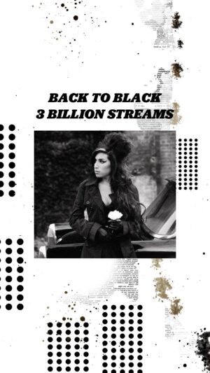 Amy Winehouse Instagram - Less than three months after celebrating its 16th anniversary, Back To Black reaches another incredible milestone - the album has now amassed 3 billion streams on @spotify ! Thank you for listening 🖤