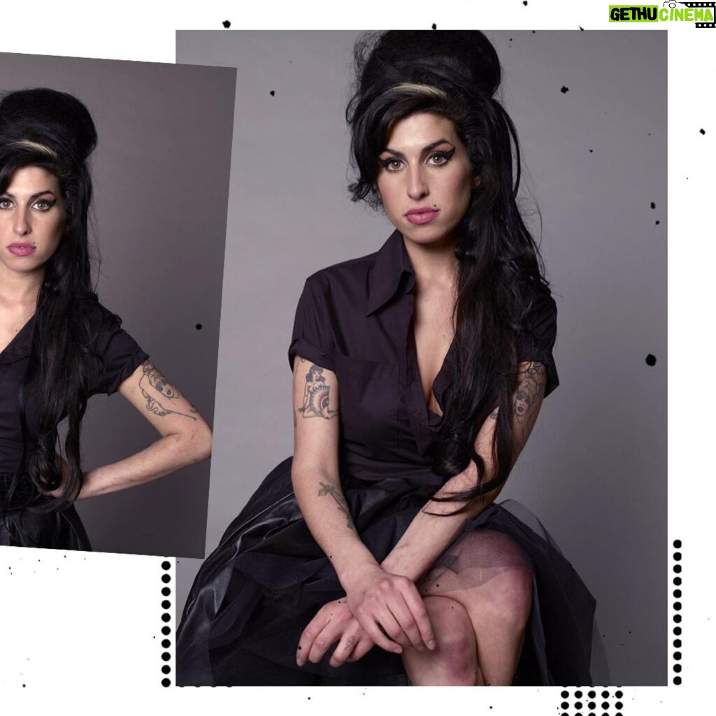 Amy Winehouse Instagram - Amy at her most glamorous photographed by Jason Bell in 2007, with her signature beehive hair style and classic cat eye. 🖤