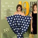 Ana Morgade Instagram - Leí hace tiempo que un diseñador gráfico presentaba su trabajo junto a todas las imágenes que le habían llevado hasta su creación. Que hablaba sin tapujos de lo que había tratado de copiar, lo que admiraba, lo que le movía y le influía sin pudor. Me pareció un principio ético hermoso. Ser genuino para mí tiene más de eso que de fingir que eres la gran quintaesencia del sistema solar y que las ideas te brotan como un herpes de la nada. Para perpetrar este vestido invertido quise mezclar un montón de cosas que me rechiflan, y las dejo aquí. Y os prometo que se puede caminar con él, que hay escépticos en tu zona 🤓 (a ver, un cien metros vallas no te lo acabo, pero vestida así o con el chándal de mis sueños).