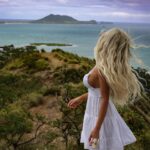 Andréane Chamberland Instagram - One day reality will be better than my dreams Which photo do You like the most? 1,2,3,4,5,6,7,8 ? #hawai #hawaii #hawaiilife #hawaii🌺 #hawaii🌴 #hawaiilove #whitedress #blondehair