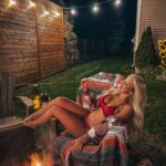 Andréane Chamberland Instagram - The kind of night that I like 🔥 Le genre de soirée que j’aime 🔥 👙 @plumeriaswimwear