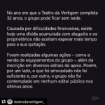 Andréia Horta Instagram - Antônio Araújo e Eliana Monteiro foram mestres em meu caminho no início de minha formação profissional em São Paulo. Fui aluna do Tó entre 2002 e 2004 na Escola Livre De Santo André e em 2004 entrei para a companhia Teatro da Vertigem onde fiquei por 1 ano. Aprendi muito ali. Aquelas experiências pautaram meu olhar e me deram base firme. É lamentável que estejam passando por isso com a pesquisa e imensa colaboração que esse grupo tem a oferecer a cada pessoa que assiste aos seus trabalhos. Se você puder, colabore com o que for possível.