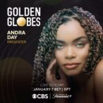 Andra Day Instagram - Blessings y’all 🤗Presenting at the @goldenglobes! Make sure to tune-in this Sunday, January 7 at 8 ET | 5 PT - airing live via @cbstv and streaming on @ParamountPlus 🏆💪🏾#goldenglobes