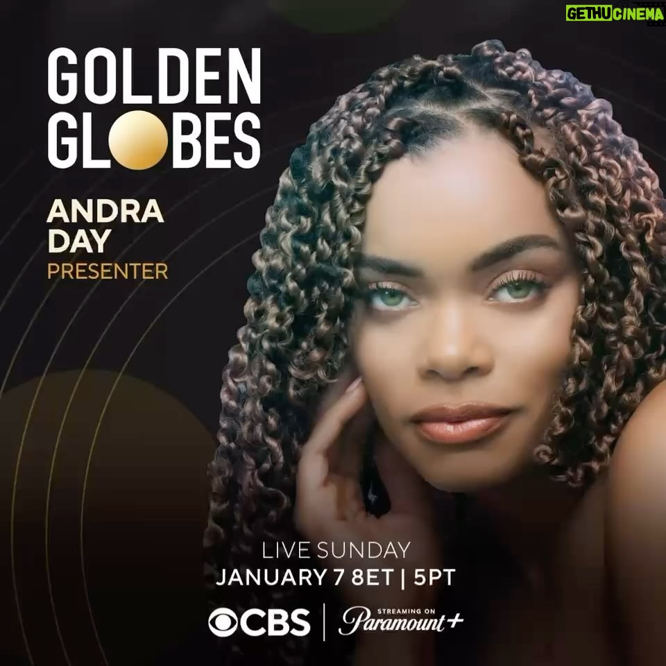 Andra Day Instagram - Blessings y’all 🤗Presenting at the @goldenglobes! Make sure to tune-in this Sunday, January 7 at 8 ET | 5 PT - airing live via @cbstv and streaming on @ParamountPlus 🏆💪🏾#goldenglobes