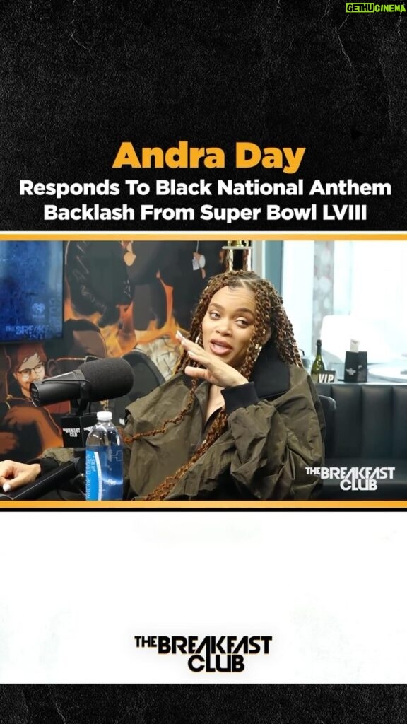 Andra Day Instagram - @andradaymusic ’s soul-stirring rendition of the Black national anthem resonated through the stadium, echoing the resilience and pride of generations. Sometimes when you’re walking purposefully, others can be bothered! Listen in as she explains how she felt and handled the backlash from #SBLVIII    🎶✨ #SuperBowlLVIII #AndraDay”   Check out #AndraDay’s new album ‘Cassandra (Cherith)’out now!