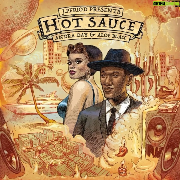Andra Day Instagram - HOT SAUCE ON EVERYTHING!! 🌶️🔥 New Music!! J.PERIOD Presents “Hot Sauce” featuring Andra Day & Aloe Blacc, the first single from Story To Tell (Chapter Two). Now Available!! [Link in bio] #JPERIOD #HotSauce @andradaymusic @aloeblacc @rance1500 @1500ornothin @jmothegreat @stroelliot @djkhalil @sambarsh @ianhendricksonsmith @dr_blum Art: @danlish1 Animation: @oliseforel