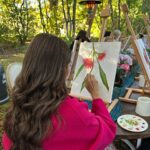 Andrea Torres Instagram - Did two things I’ve always wanted to try this morning ❤️ Watercolor painting and Perfumery! With the stunning garden of Milton Park Country House as background 🥰 PS still can’t stop getting a whiff of my very own Bushflowers Vanilla fragrance 🥰 #Bridgerton #BridgertonInBowral @bridgertonnetflix @netflixph