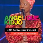 Angélique Kidjo Instagram – The unbelievable 40-year career of @angeliquekidjo condensed into 20 seconds! 🎶✨ #OnAir #LiveMusic