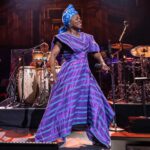 Angélique Kidjo Instagram – About yesterday!!!
@royalalberthall 🙏🏾 to @chinekeorchestra , @youssoundour1959 , @lauramvula , @ibrahimmaaloufofficial , @stonebwoy special thanks to my band: @thierryvatonofficiel @gregorylouis971 @david_donatien @justwody @amenviana 
📸 the great @michaeltubescreations 👗: the one and only @imane_ayissi