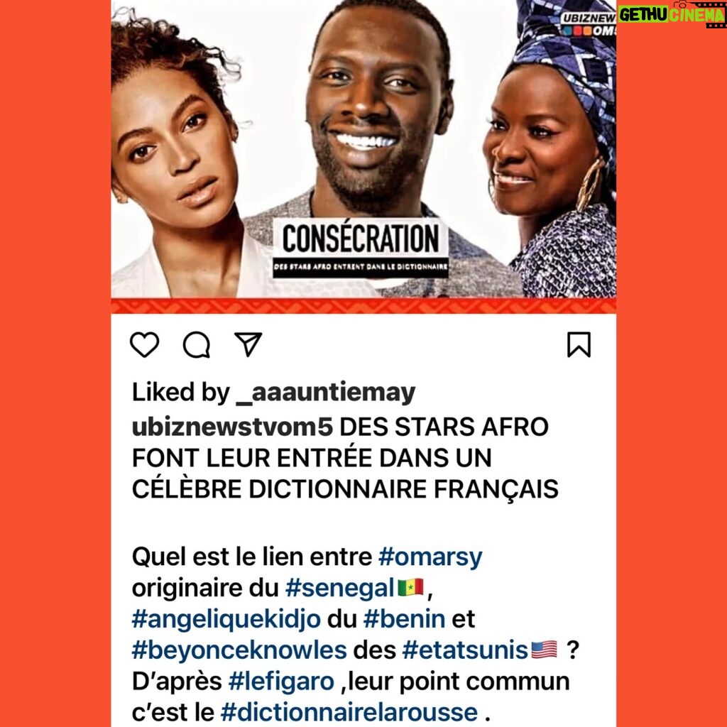Angélique Kidjo Instagram - 🏆📕what do @beyonce @omarsyofficial and @angeliquekidjo have in common? They are being inducted in the 2025 edition of the Larousse, the most prestigious French dictionary!!! 📕🏆 @editionslarousse