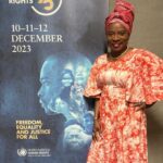 Angélique Kidjo Instagram – Celebrating the 75th anniversary of the Declaration of Human Rights in Geneva today as a @unicef Goodwill Ambassador!  @unitednationshumanrights #humanrights75 
Those rights are more needed than ever today!