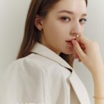 Angelina Danilova Instagram - it was a snowy day, full of joy and fun shooting. an interview for @womanchosun thank you for trusting me.