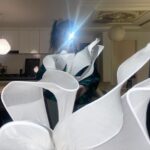 Angelina Danilova Instagram - A bouquet of flowers for you! made with 4 hangers and one pair of stockings.