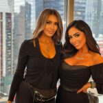 Angelina Pivarnick Instagram - Press day with my @jerseyshore fam in the city Monday. @danadhairstudio did amazing on her first press day with us. Love you sis. Thanks for my sexy waves all day. Love u ❤️❤️🙏. New season airs tomorrow at 8 pm on @mtv .. I will be going live after every episode starting tom night 🥰🙏🙌