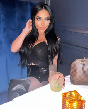 Angelina Pivarnick Instagram - Perfect perfect you’re too good to be true. Boy I’m trying to meet your mama on a Sunday 🌹