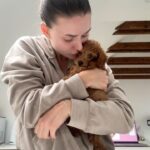 Anna Šulcová Instagram – Už skoro měsíc jsem před vámi něco tajila… Tohle je Theo ♥️🐶
Netušila jsem, kolik lásky a štěstí může tak malý tvoreček do života přinést! Vždy jsem pejsky milovala, ale nevěděla jsem, jaký je pocit starat se o vlastního od úplného dětství! Je to něco nepopsatelného, ale věřím, že mě pejkaři moc dobře chápou! Jsem šťastná, že můžu být psí mamka a věř mi, Teoušku, že tě budu milovat celým svým srdcem a starat se o tebe jak nejlíp budu moct♥️