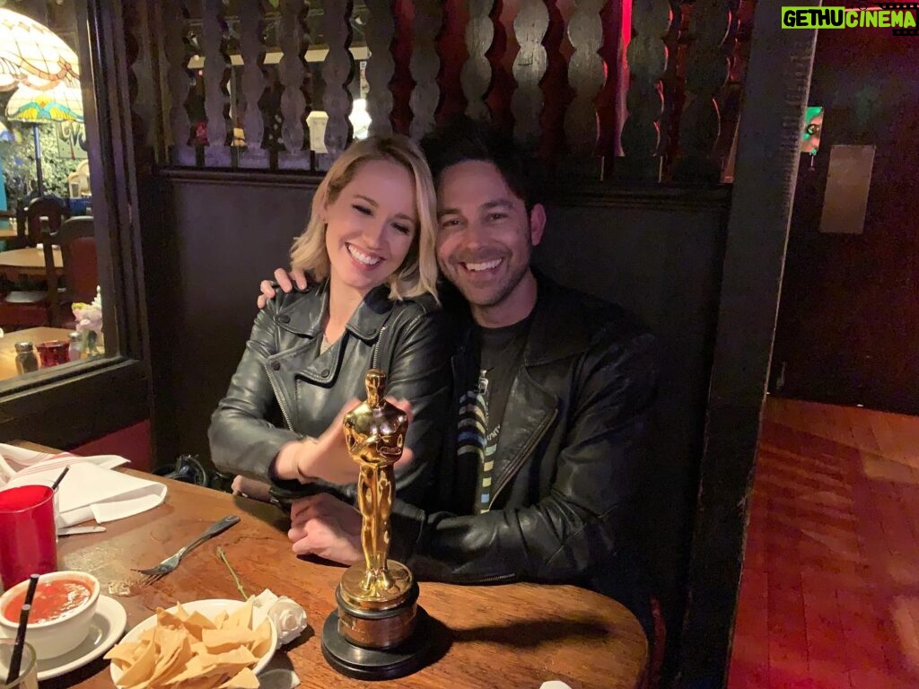 Anna Camp Instagram - 4 years ago on a leap year day in the City of Angels I fell for you and we FINALLY get our first (technically 4th but who’s counting 😉) anniversary!! So happy we got pics of our first date and I wish I could remember whose Oscar that was, but I’m thankful they let us borrow it for our photos. However, I do remember the way you walked in and sat down in the booth across from me, and I do remember how I felt knowing I had finally found the love of my life and I do remember knowing my life was now actually starting in the way I had always dreamed. Thankyou for loving me. I’ll love you till the end of time. Happy Anniversary @silkybeats !!!