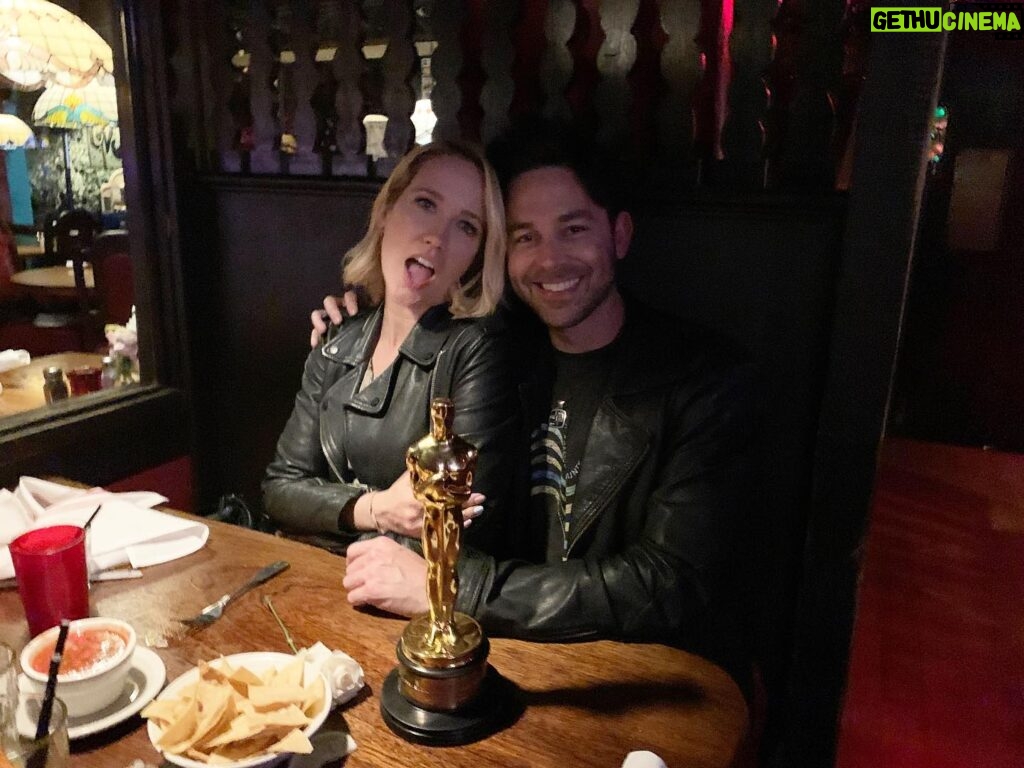 Anna Camp Instagram - 4 years ago on a leap year day in the City of Angels I fell for you and we FINALLY get our first (technically 4th but who’s counting 😉) anniversary!! So happy we got pics of our first date and I wish I could remember whose Oscar that was, but I’m thankful they let us borrow it for our photos. However, I do remember the way you walked in and sat down in the booth across from me, and I do remember how I felt knowing I had finally found the love of my life and I do remember knowing my life was now actually starting in the way I had always dreamed. Thankyou for loving me. I’ll love you till the end of time. Happy Anniversary @silkybeats !!!