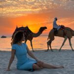 Anna Tsukanova-Kott Instagram – Sunset situation 🌅 🐫