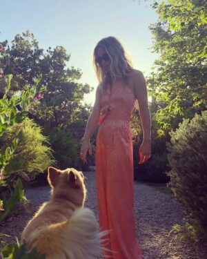 Annabelle Wallis Instagram - My lovely friend @alicetemperley sent me this jumpsuit as a gesture of Love  from a distance. Thank you Alice! And thank you for being a badass female entrepreneur, mother, artist, friend #bosslady @temperleylondon 💜💕💜💕