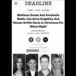Annabelle Wallis Instagram - Very excited to join this amazing cast. It definitely NOT your average Christmas movie. Very excited .Here we go! ✌️#femalefilmmaker