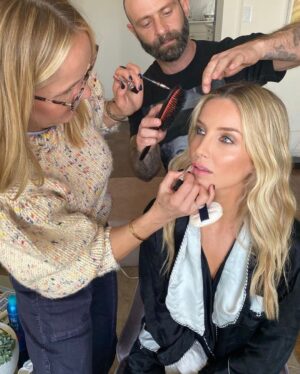 Annabelle Wallis Instagram - Behind the scenes with @monikablunder @jrugg8 and @diormakeup 
These were shot on a very good camera FYI!!!