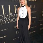 Annabelle Wallis Instagram - Thank you @elleusa and @ninagarcia for having me at your wonderful Women In Film event. It’s always very inspiring. Thank you @ralphlauren for my tuxedo jumpsuit of dreams!! @cartier for my jewelry @fionastiles make up - hair @laurapolko