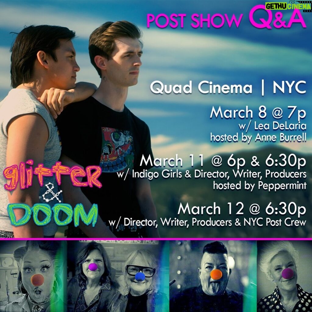 Anne Burrell Instagram - NYC! Got a question for Lea, Anne, Peppermint or Indigo Girls about shooting a live-singing musical #indiefilm in Mexico City? Join cast members & moderators @chefanneburrell (3.8) & @peppermint247 (3.11) for Q&As with @realleadelaria, @indigogirlsmusic & @speakproductionsinc Director/ Producer Tom Gustafson & Writer/ Producer Cory Krueckeberg at The Quad. Share with a friend who loves #musicals ✨ & follow the bio link for tickets! 🎥🎪💘🎸 #indiefilmmaking #BTS #queer #indiefilmmaker #gaynews #lgbtq #moviemusical
