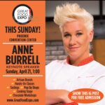 Anne Burrell Instagram – Hey hey if you are in the Phoenix area tomorrow come see me!!! @greatfoodexpo  #ilovewhatido #luckygirl