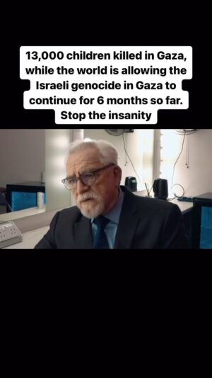 Annie Lennox Instagram - Dear Friends…
If you have one OUNCE of humanity you cannot accept this war machine which is killing and injuring THOUSANDS of innocent Palestinian children. 
Please watch this video and take a moment to reflect. 
This could be YOUR children.
The WORLD CANNOT simply accept this atrocity and allow it to continue. Shame on ALL the world leaders who are complicit in this monstrousity.

#ceasefire #stopthegenocide