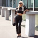Anthia Mo Instagram - Chasing Dreams in High Heels 👠 @NovaMEN @FashionNova 🔎 Marilyn Coated Faux Leather Pant 🔎 Ciara Crew Neck Tee 🔎 All Your Love Pumps