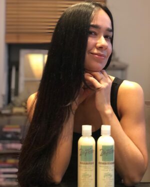 April Jeanette Mendez Instagram - Thank you for the mermaid hair @befreebydaniellefishel ! Not an ad, just think Danielle is a badass director/actress/mama/entrepreneur and her product is dreamy. Vegan & Cruelty Free! Free of sulfates, sodium chloride, and parabens too! (PS I don’t have extensions, I’m just Puerto Rican and we grow a lot of it.)
