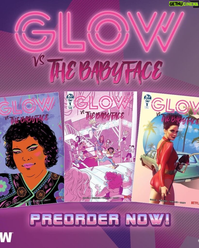 April Jeanette Mendez Instagram - Our debut comic book GLOW vs the Babyface by @aimeegarcia4realz and I comes out next month! Here’s how to preorder to make sure it’s available on release day! Step 1. Find your nearest comic shop via www.comicshoplocator.com Step 2. Call or visit that shop to preorder the series using code SEP190663 Step 3. Pick it up, read it, love it, tell me exactly how much you love it as often as possible I wasn’t hugged enough as a child and I need constant affirmation please and thank you. @idwpublishing #glowvsthebabyface