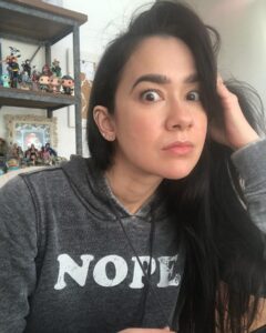 April Jeanette Mendez Instagram - Was thinking about going outside but remembered there are people there.
