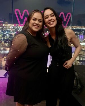April Jeanette Mendez Instagram - Our wonderful hair & makeup team blesses me with the confidence to be a super dick on national tv again. 

Thank you @makeupartistkenia @alexhairdesigns @adriana.v.garcia and Cassandra for being goddamn wizards and making this shy weirdo feel awesome. @wowsuperheroes