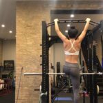 April Jeanette Mendez Instagram - Went from being able to do 8 of these band-assisted pull ups in a row to 12. So if you’ll excuse me, I will be busy treating this tiny accomplishment like I just won an Olympic medal.