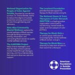 April Jeanette Mendez Instagram - The entire mental health community stands with you and has resources to help heal the traumatic effects of racism and violence. Visit @afspnational and @psychhub_education for a comprehensive list of mental health resources. I’ll keep adding links to my highlights as well. #blacklivesmatter