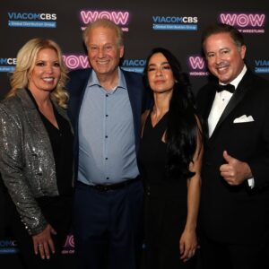April Jeanette Mendez Instagram - Swerve. I’m joining @viacomcbs @wowsuperheroes as an Executive Producer alongside @jeaniebuss!

It’s possible when I got the call from the president of the Lakers, I thought I was being drafted to the Lakers. Which was confusing, given my height. But then I learned all about WOW, @wow_davidmclane, and their mission to create female superheroes in a family friendly show, and I was psyched to bridge my two worlds of wrestling and storytelling to help the next generation feel represented on screen. You’ll see me on camera too as a color commentator! Which, given my penchant for running my mouth, seems fitting. 

Thanks to Chris Farina/ViacomCBS for the photos! #wowsuperheroes #cbs #viacom